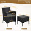 Argonne 2 Seater Rattan Conversation Set-512659918