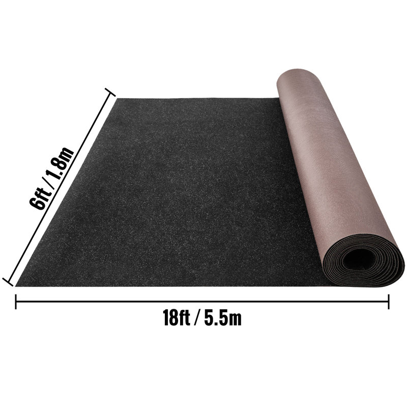 Carreau de polyester l 72 po x L 216 po, Noir