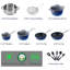 Batterie de cuisine antiadhésive 15 pièces Aluminium