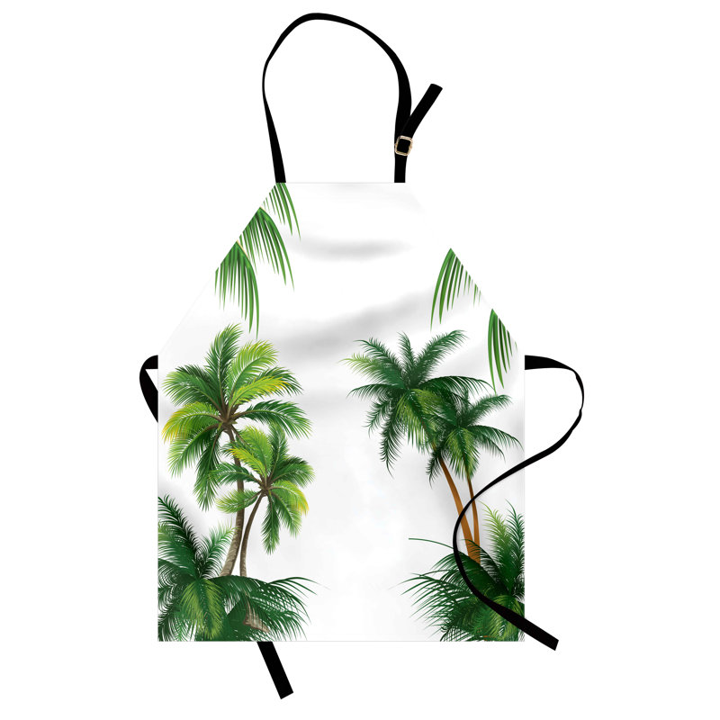 Tablier East Urban Home Tropic unisexe, cocotier, taille adulte, vert forêt