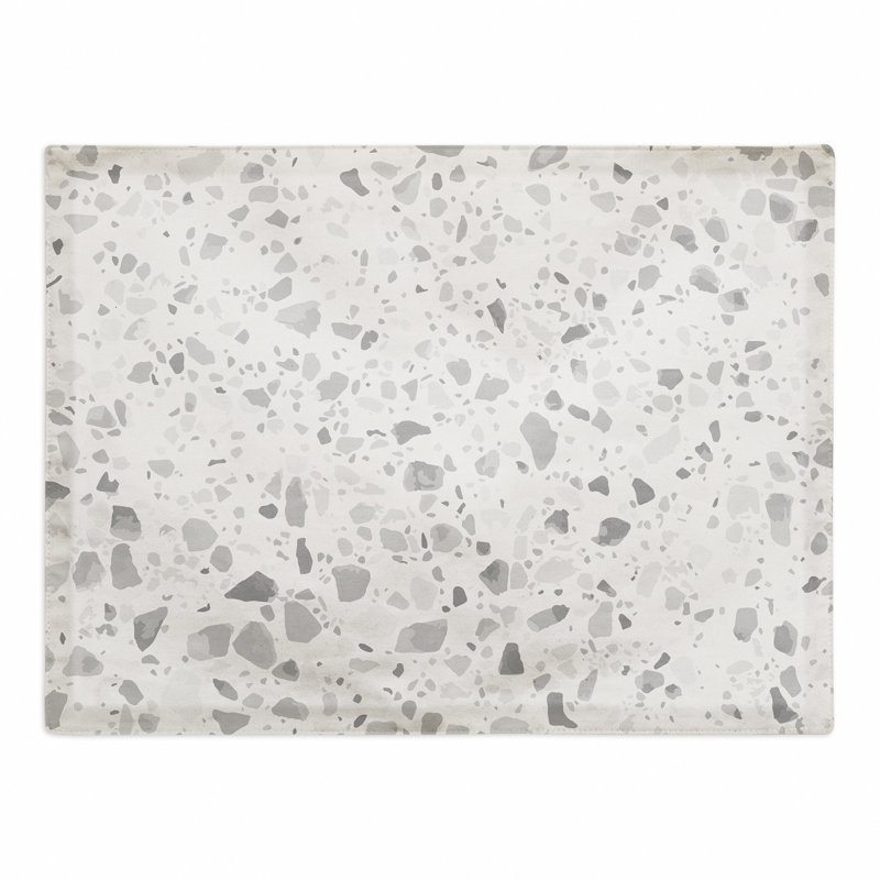 Napperon Blue Terrazzo, gris