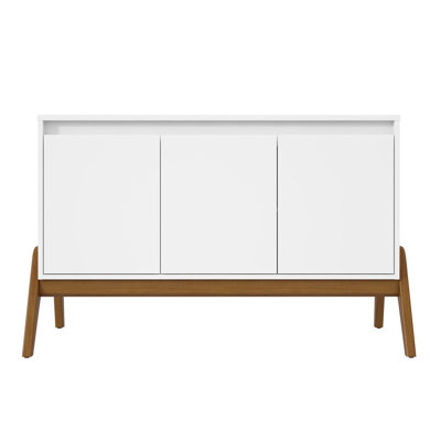 Gales 49" Solid Wood Sideboard with 4 Shelves by Manhattan Comfort