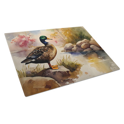 American Black Duck Glass Cutting Board
