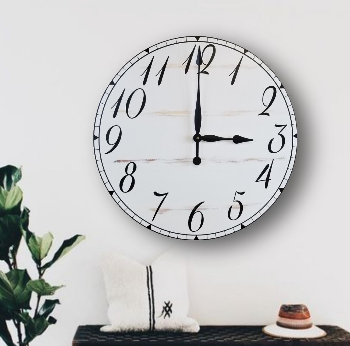 Gracie Oaks Oversized Francisco Wall Clock | Wayfair