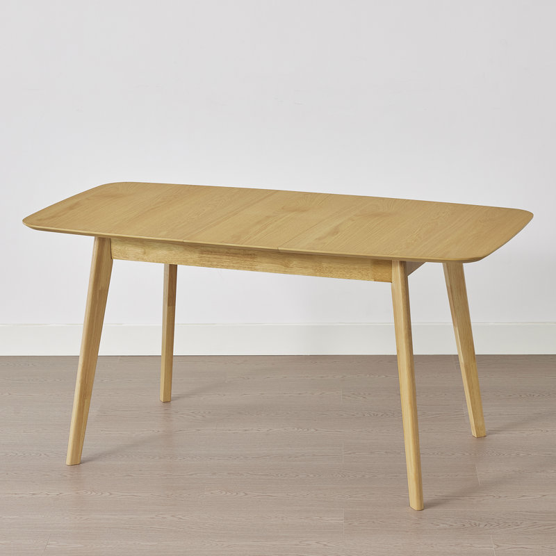 Table de salle à manger extensible 47 à 59 po, H 29,5 po x L 46,9 po x l 29,5 po, Chêne