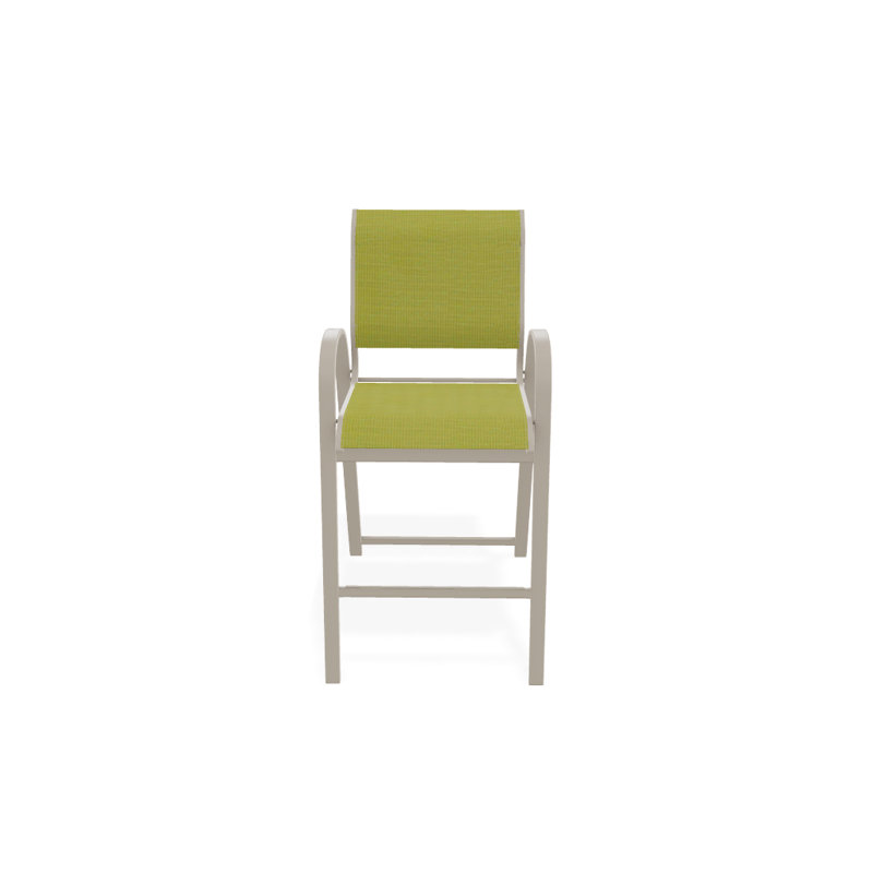 Tabouret de bar Holna, Lime 38D Sunbrella®, Désert texturé