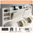 47.2" Bookcase Upholstered King Size Bed Frame with 4 Storage Drawers,White-2113984026