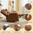 Manual Recliner Lounge Chair with 135° Adjustable Tilt, Massage & Heating, Side Pockets & Remote Control for Living Room and Bedroom-183218536