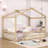 Hayti Wooden Platform Bed with Fence and Slats-1870990441-1870990443