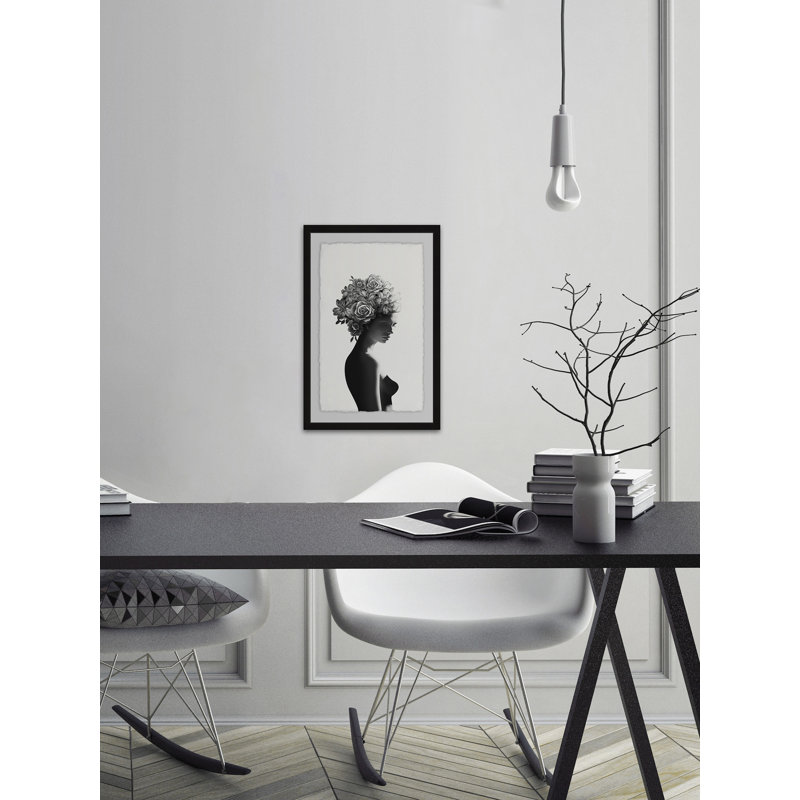Flower Turban - Single Picture Frame Print, 30cm H x 20cm W 