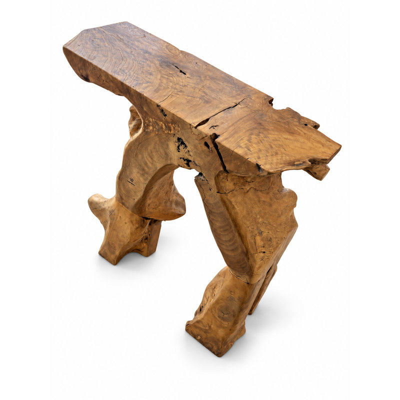 Natural Teak Root Console Table, 40"