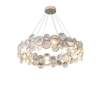 Lustre rond en cristal Alaxandra