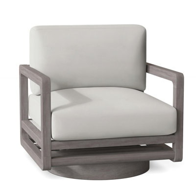 Tanah Teak Swivel Patio Chair with Cushions