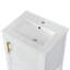 Meuble-lavabo de 20 po avec lavabo, armoire de salle de bain avec porte à fermeture douce, support de rangement et tablette ouverte-1216771456