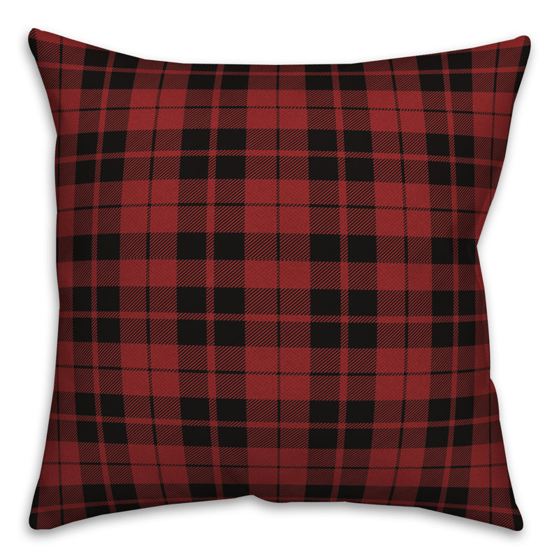 Plaid Reversible Throw Pillow