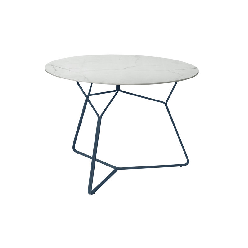 Serac Dining Table, Ceramic White