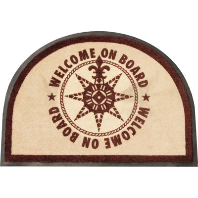Non-Slip Geometric Doormat