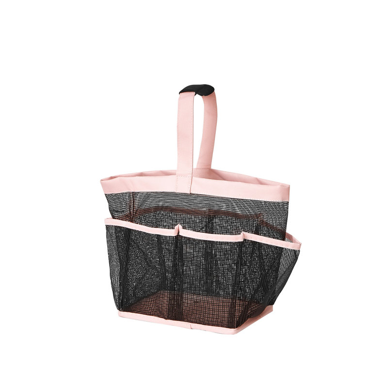 Deluxe Mesh Shower Tote - TUSK® College Storage - Rose Quartz