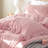 Ruffle Comforter Set 3 Pieces-Bedding for All Seasons Fluffy Vintage Farmhouse Comforter With Two Pillowcases-117190134-117190137