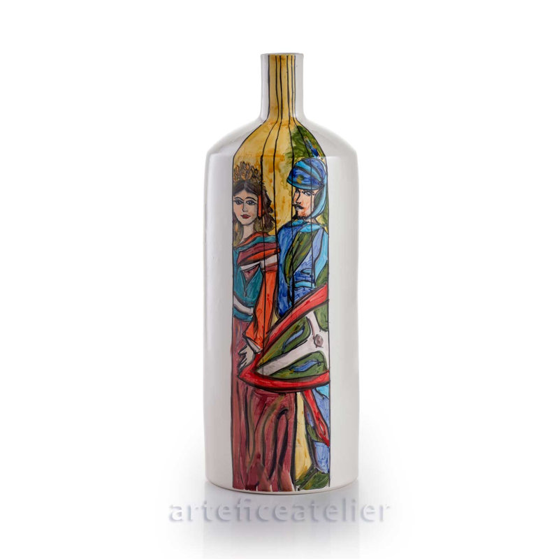 Chaelyn Handmade Ceramic Table Vase, 50cm H x 16cm W x 16cm D