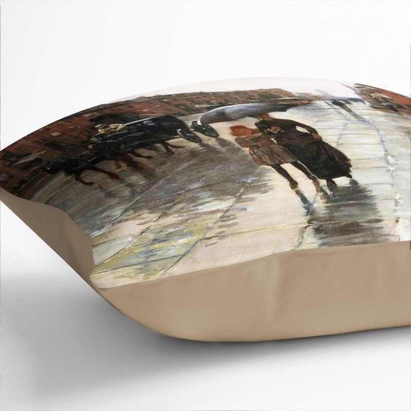 Square Cushion, 55cm H x 55cm W x 20cm D, Stone