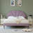 Deeb Tufted Upholstered Flower Silhouette Headboard Platform Bed-326989-57386612