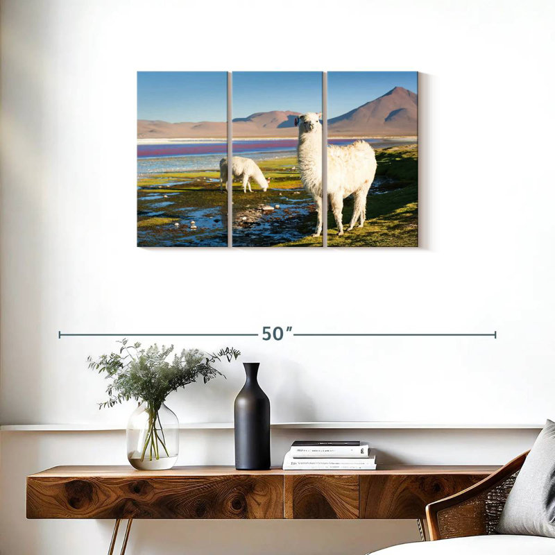 Brampt Laguna Colorada Alpacas, 20" H x 33" W