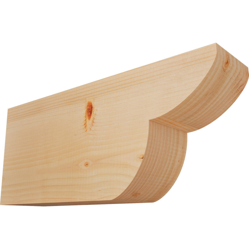 Crestline Smooth Rafter Tail, Douglas Fir, 10" H x 24" W x 5.5" D