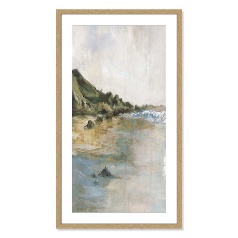 Impression «Tide’s Edge» par Casa Fine Arts, H 35,5 po x l 20,5 po x P 1,25 po, Reproduction encadrée avec passe-partout