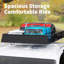 Porte-bagages de toit robuste de 46 po x 36 po x 5 po avec capacité de charge de 200 lb pour les voyages en camping