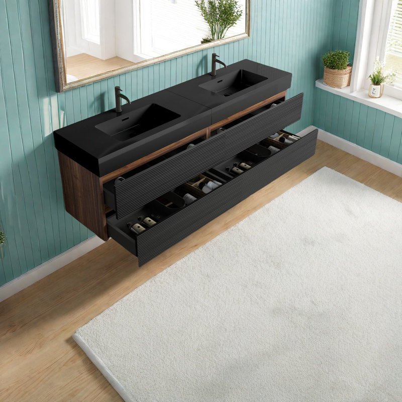Meuble-lavabo moderne en pouces (doit inclure le meuble-lavabo et le lavabo)