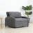 3-in-1 Convertible Sleeper Sofa Bed with Pillow & Pocket, Loveseat Sleeper Chair in Soft Cotton Linen, for Living Room, Bedroom, Study, Apartment, Grey-785682248