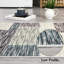 Tapis lavable à motif géométrique moderne avec envers antidérapant-133410602-133410605