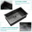 28" L x 18" W Undermount Kitchen Sink Gunmetal Black Sink 16 Gauge Stainless Steel Single Bowl Sink