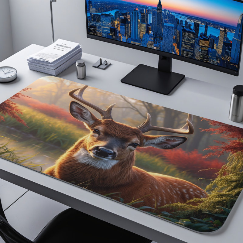 Polyester Desk Pad, 14.4x12.1
