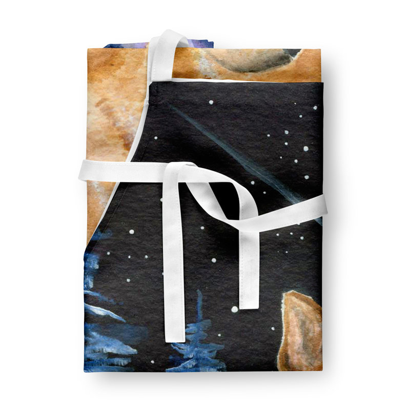 No Pattern Bib Apron