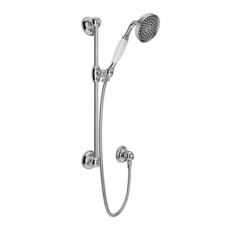 Spa Handshower Set with 22" Slide Bar and Single-Function Handshower