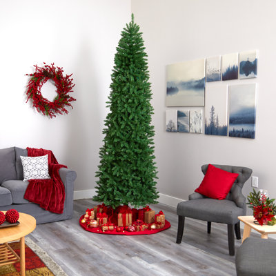 Lighted Artificial Pine Christmas Tree