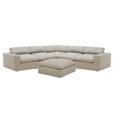 Asher 6 - Piece Upholstered Modular Sectional