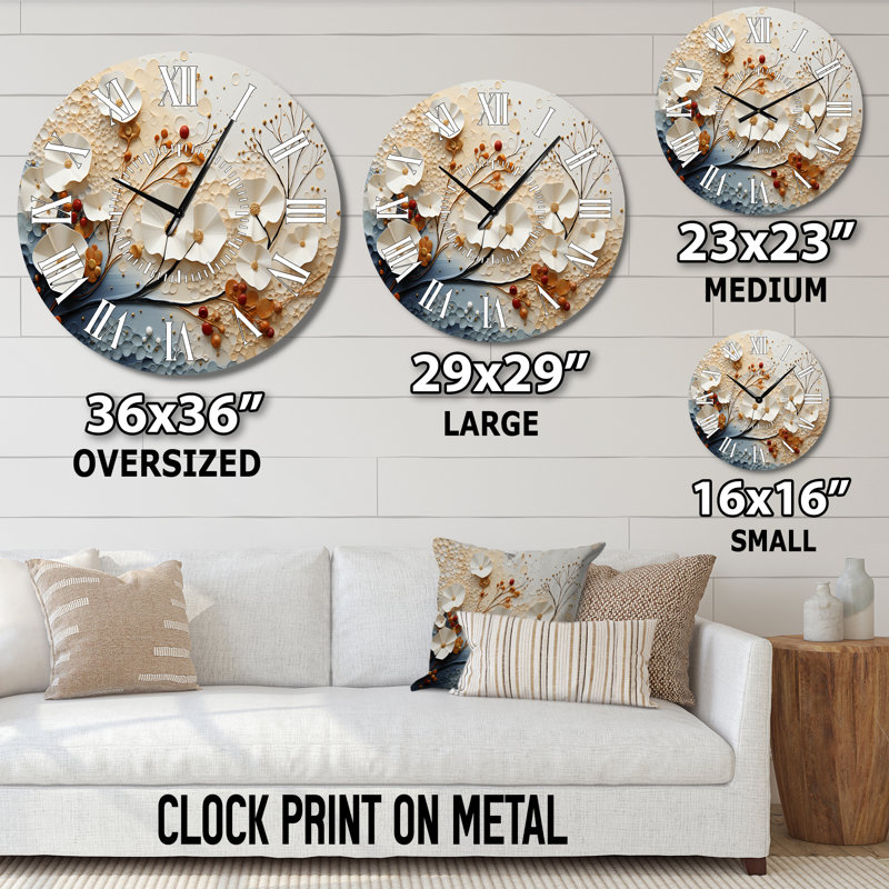 Horloge murale Ethereal Elegance, Médium