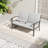 Nettleton Aluminum Outdoor Patio Loveseat With Light Gray Cushions