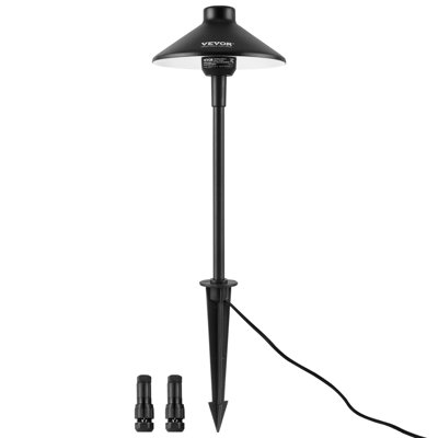 Paquet de 8 lumières de paysage à basse tension, éclairage de sentier extérieur à DEL 3W 210LM 12V-24VAC / DC, lumières de passage blanc chaud 3000K avec connecteurs rapides, IP66 imperméable pour trottoir de jardin