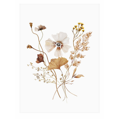 «Floral Watercolor Flowers II Farmhouse», reproduction d'art non encadrée