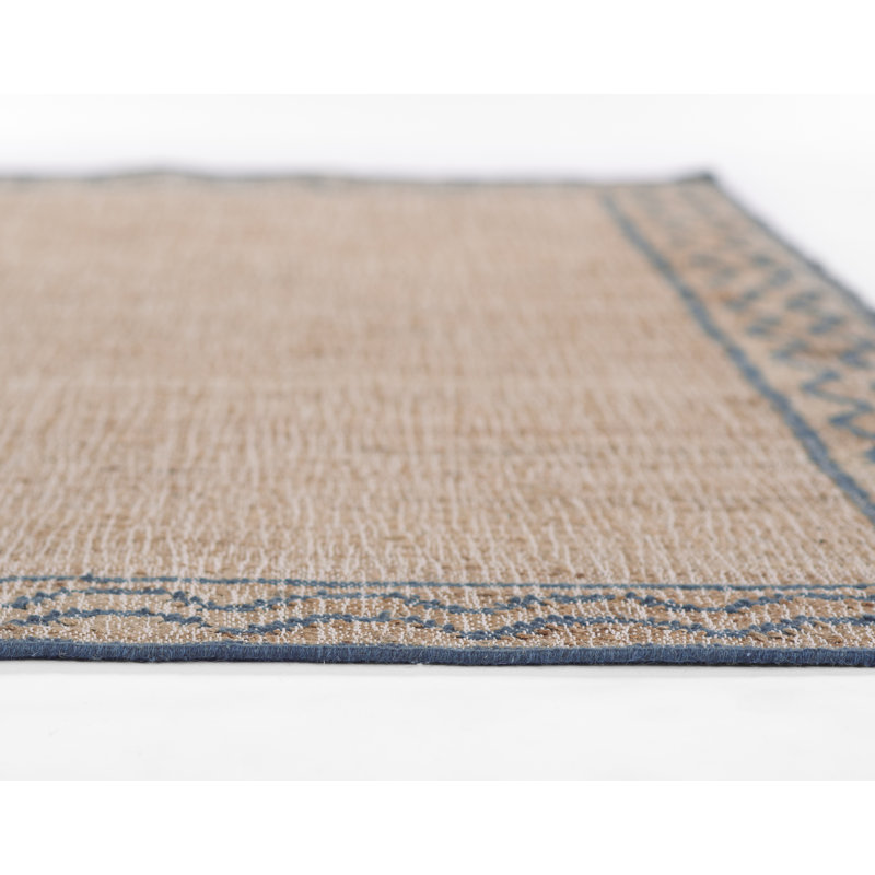 Erin Gates by Momeni Orchard Ripple Slate Hand Woven Wool and Jute Area Rug, Rectangle 5' x 8'