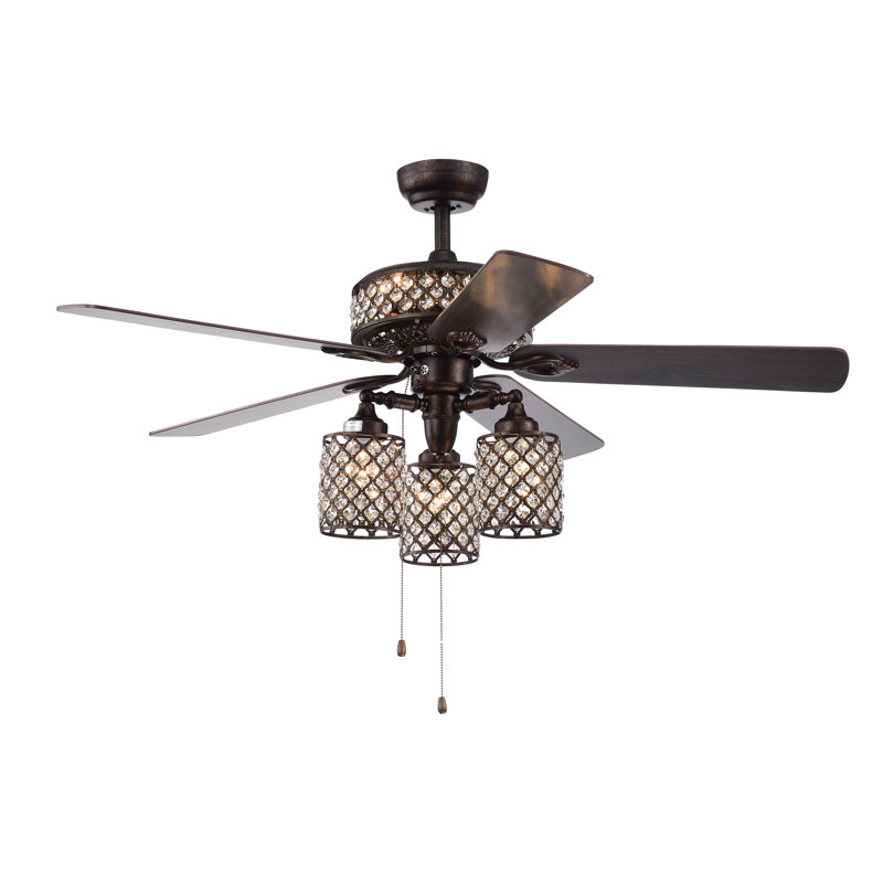 Deleon 52'' Ceiling Fan with Light Kit