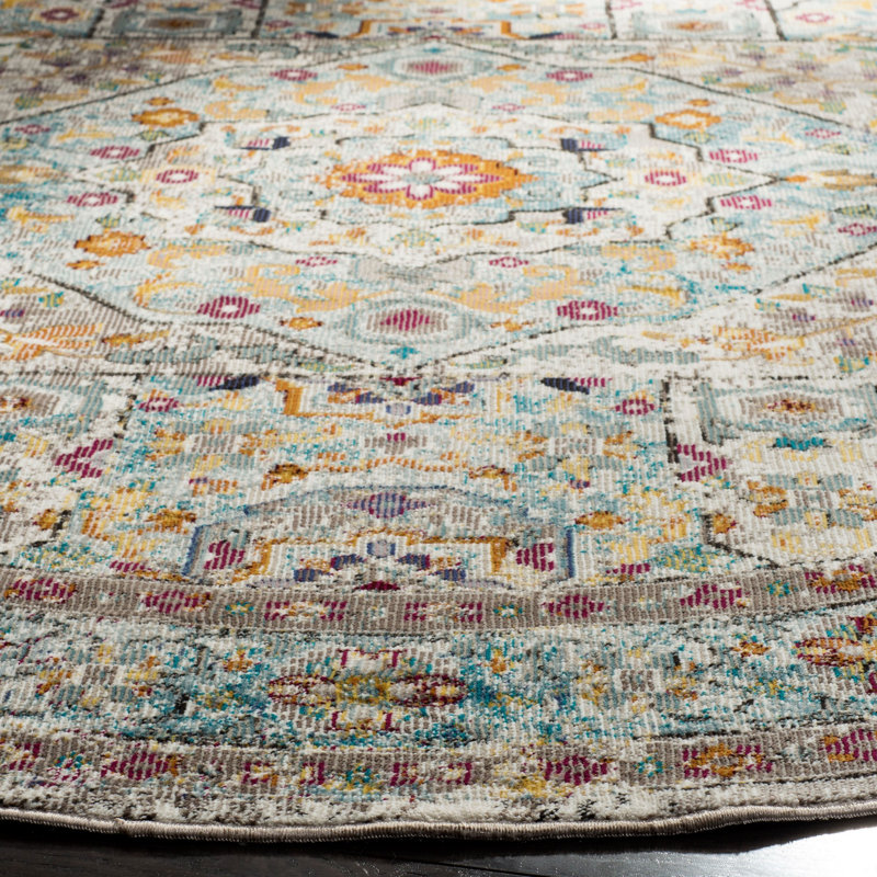 Bruckmann Performance Oriental Rug, Square 6'5"