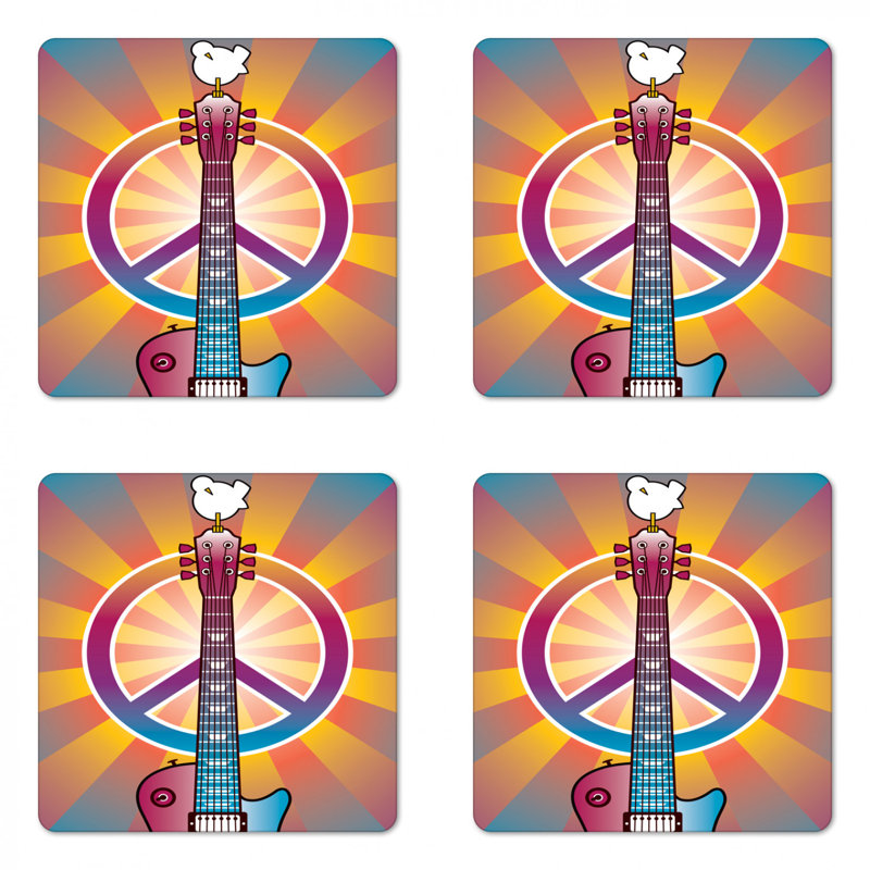 Square 4 Piece Coaster Set