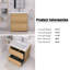 30'' Freestanding Single Bathroom Vanity In Oak With Integrated Resin Top