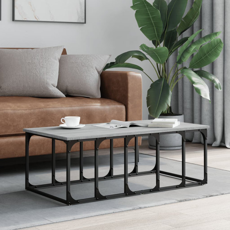 Kennerdell Frame Coffee Table, Grey Sonoma