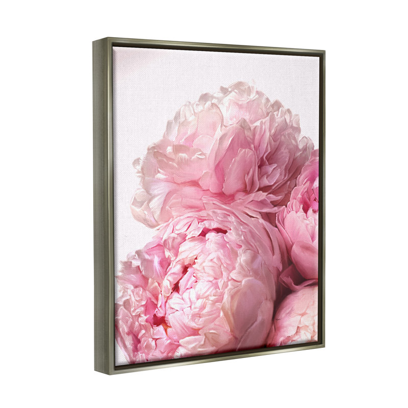 Art mural sur toile Blush, H 31 po x l 25 po x P 1,7 po, Cadre gris